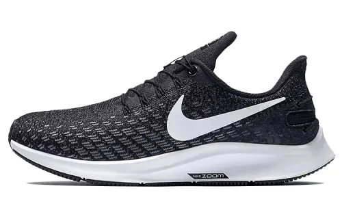 Nike Pegasus 35 versatile and comfortable fabric shock-absorbing, non-slip, wear-resistant, breathable, lightweight and resilient low-cut running shoes, women's model, black and white