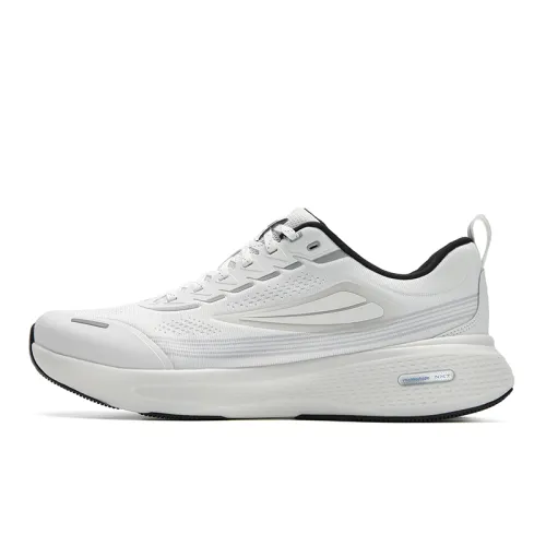 FILA NUVOLE 3+ Cushioning Breathable Low top Running Shoes Men's White Black