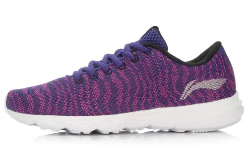 LiNing Hongyan Breathable Wear-Resistant Slip-Resistant Cushioning Low-Top Running Shoes Women's Purple Pink