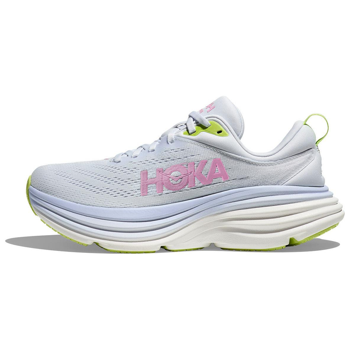 Женские кроссовки HOKA ONE ONE Bondi 8 (сине-розовые)