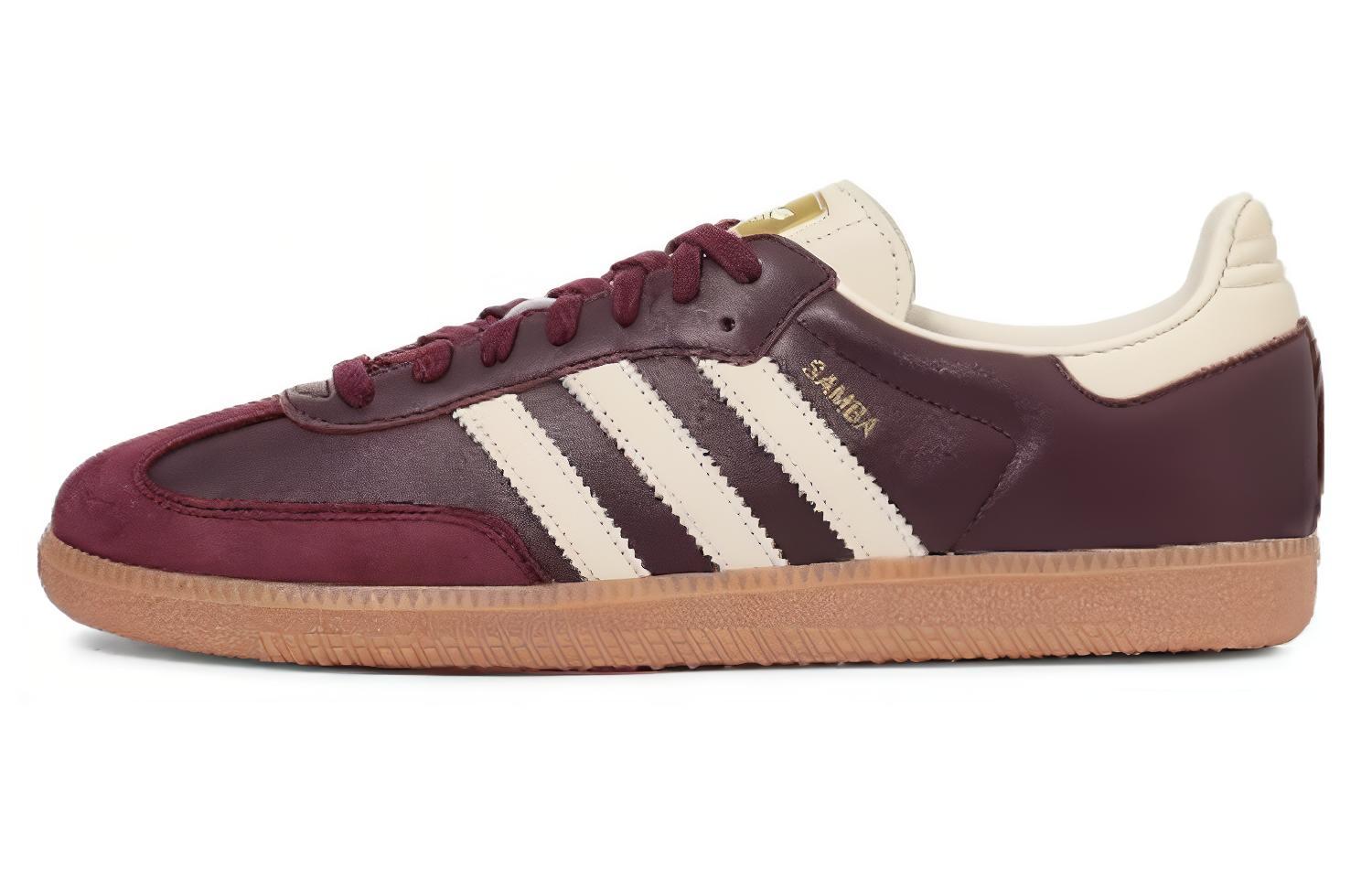 Женские кроссовки adidas originals SAMBA OG (каштановые)