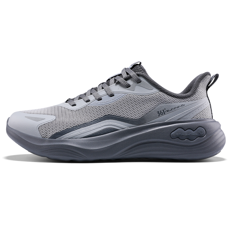 361° Slip Resistant, Lightweight, And Breathable Low top Sprint Running Shoes Men’s Gray