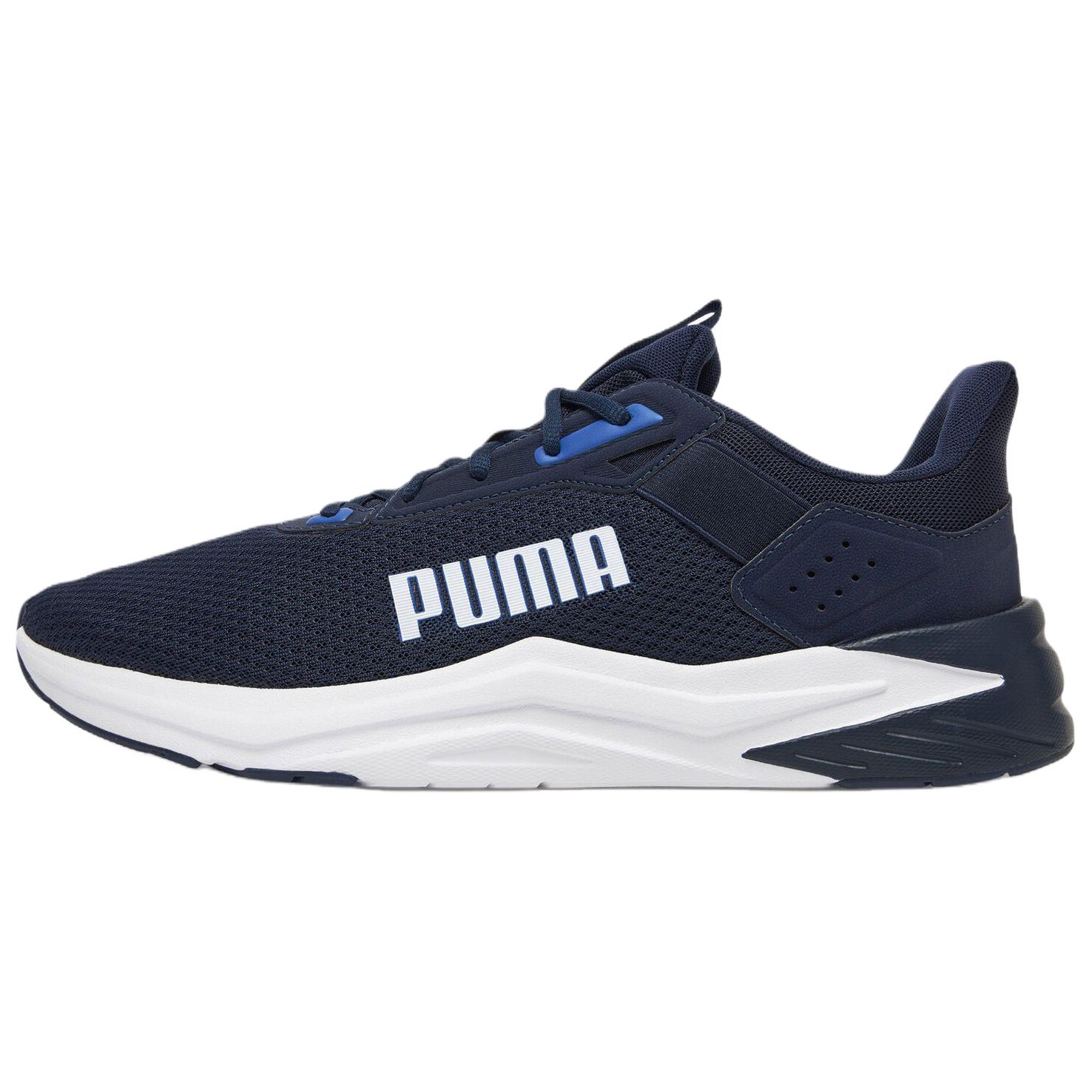 PUMA FTR Wave Soft And Comfortable Slip Resistant Abrasion Resistant Low top Casual Running Shoes Men’s Marine Blue