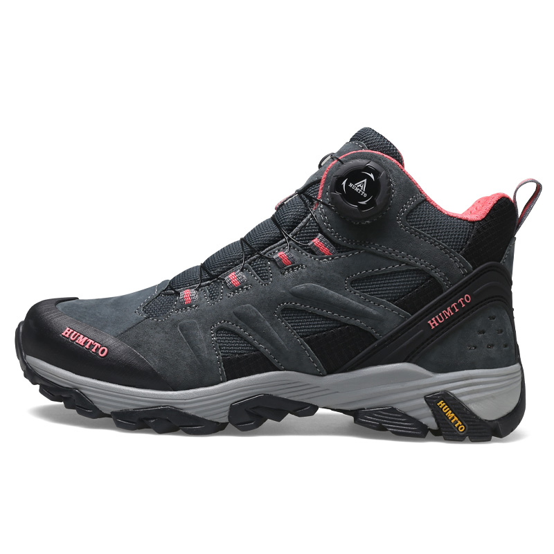 HUMTTO Outdoor Shoes Women’s Mid Top Gray/Pink