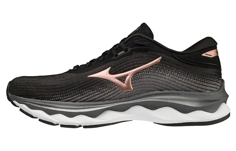 Mizuno Wave Sky 5 Lace Up Fabric Cushioning Slip Resistant Abrasion Resistant Breathable