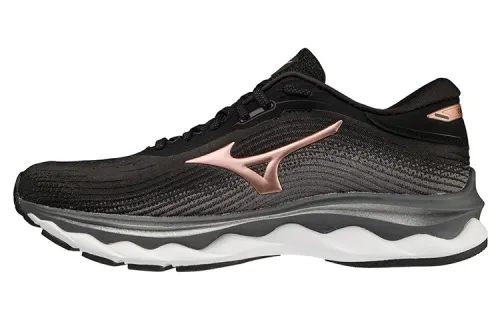 Mizuno Wave Sky 5 Lace Up Fabric Cushioning Slip Resistant Abrasion Resistant Breathable