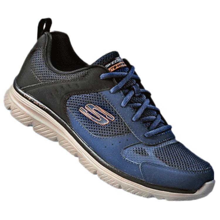 Skechers SPORT MENS Abrasion Resistant Low top Outdoor Shoes Men’s Blue Orange