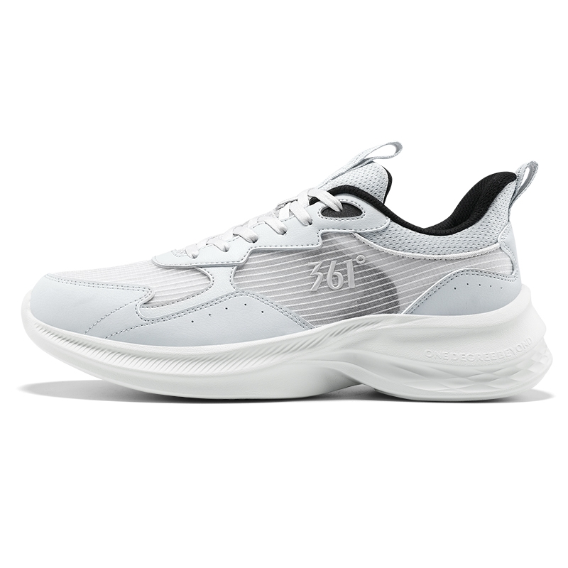 361° Slip Resistant Abrasion Resistant Low top Sprint Running Shoes Men’s Gray