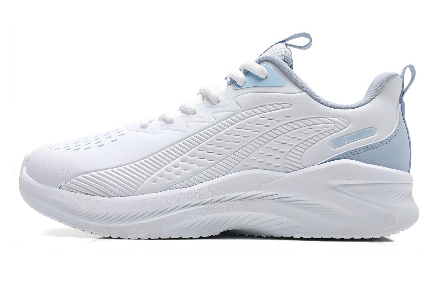 QIAODAN Cushioning Slip Resistant Low top Running Shoes Men’s White