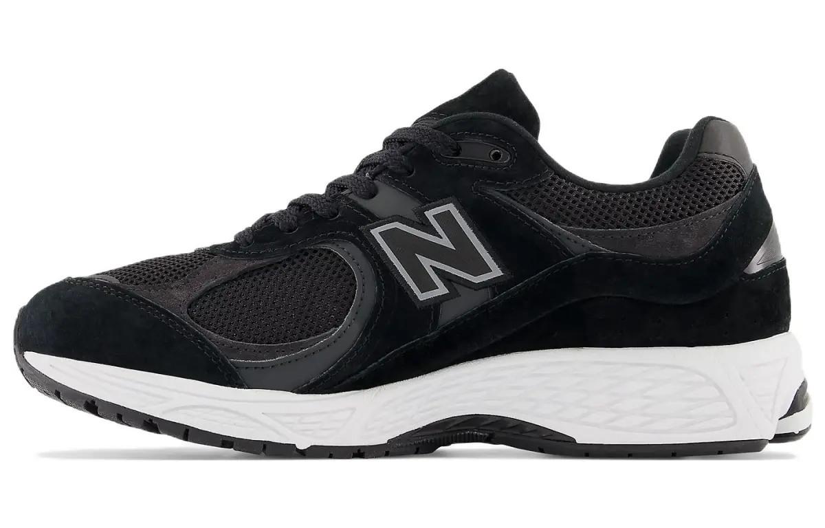 New Balance NB 2002R Mesh, Textile, Pigskin Abrasion Resistant Breathable Low top Casual Running Shoes Men's Black