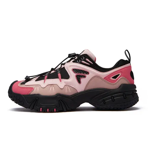 FILA FUSION KRIPTONITE Tooth Rock Shoes Textile, Synthetic Leather Height Increasing Low top Chunky Sneakers Women's