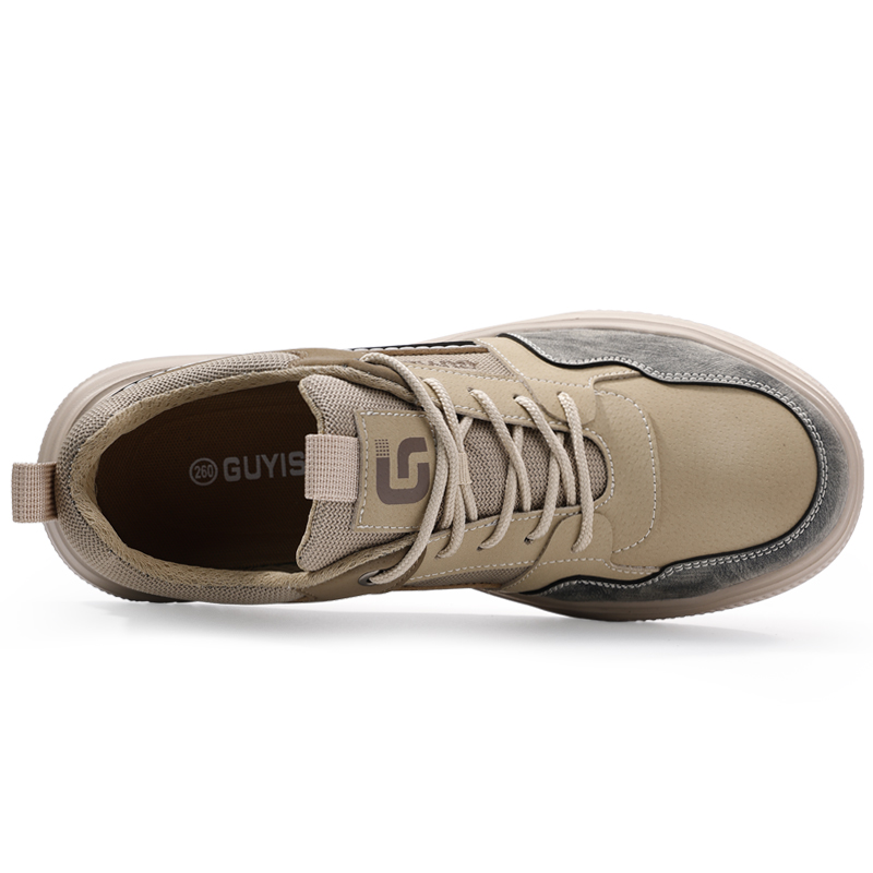 LANOUDUN Impact Resistant Lightweight Low top Outdoor Shoes Men’s Khaki