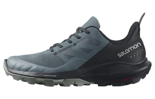 SALOMON OUTpulse Abrasion Resistant Low top Outdoor Shoes Unisex Black Blue