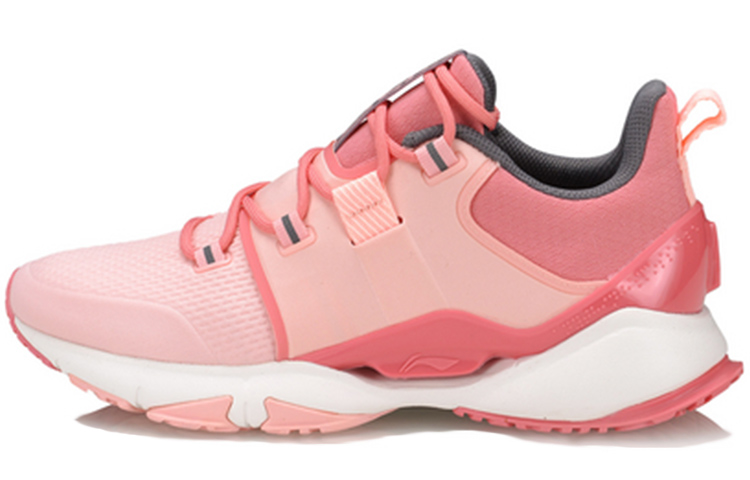 Li Ning Crazy Run X Cushioning Rebound Low top Running Shoes Women's Light Cherry Blossom Pink