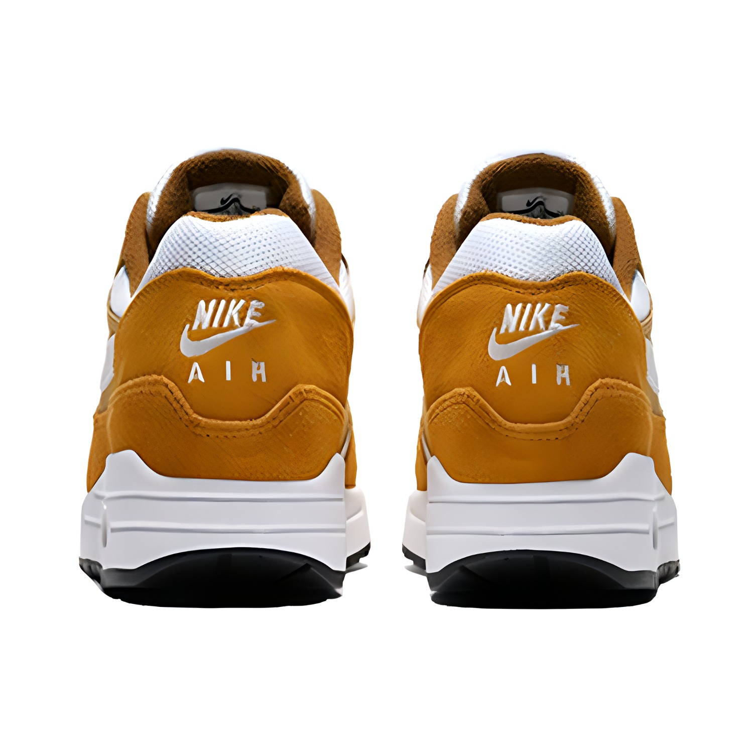 Мужские кроссовки Nike Air Max 1 (бело-коричневые) — Белый / коричневый — фото 4