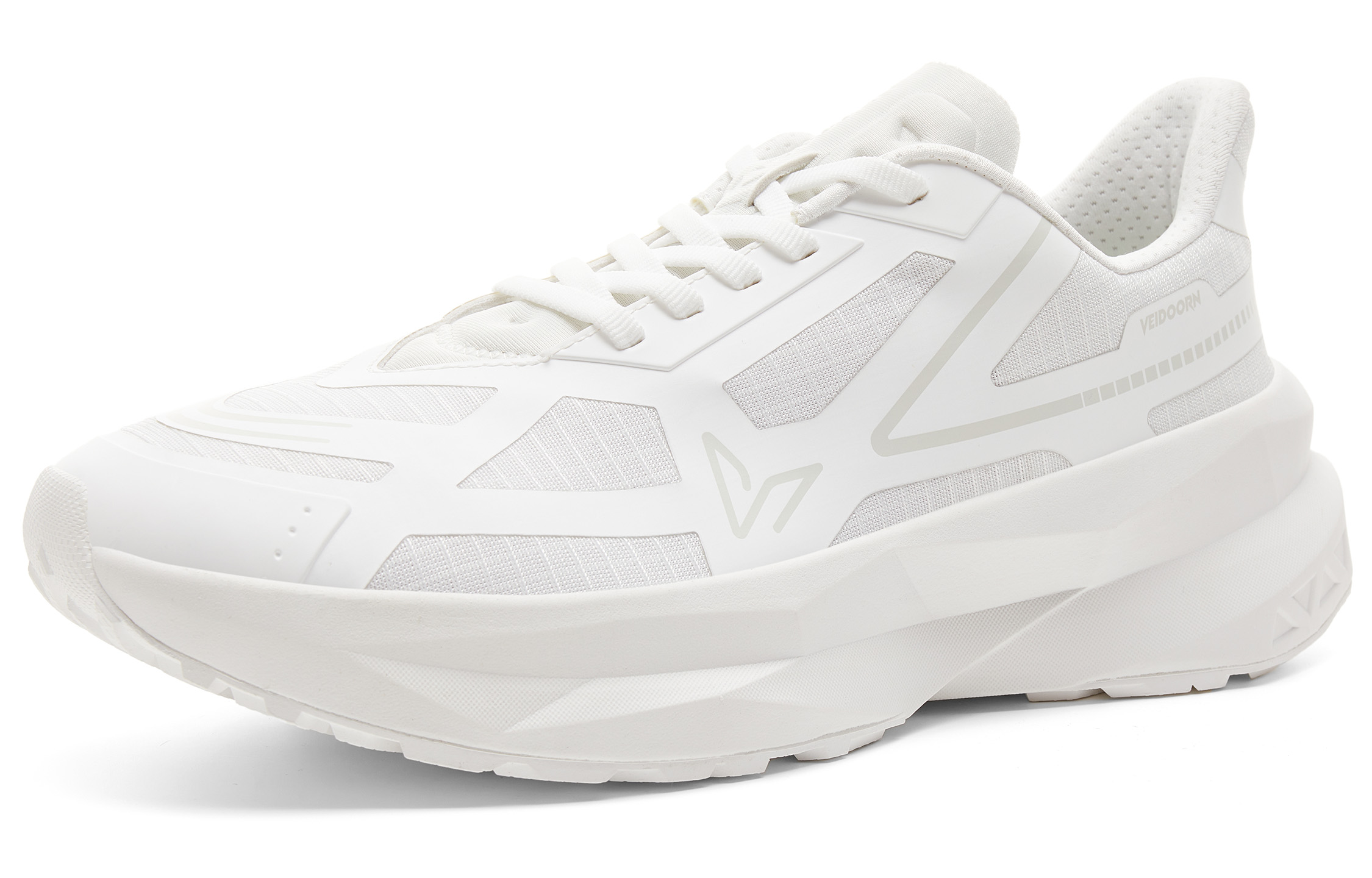 VEIDOORN Iridescent Running Shoes Unisex Low Top White