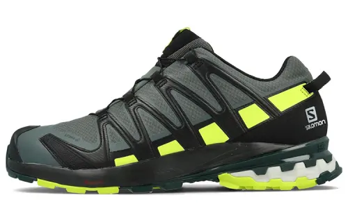 SALOMON XA Pro 3D V8 Gt Slip Resistant Abrasion Resistant Low top Outdoor Shoes Men's Black Yellow