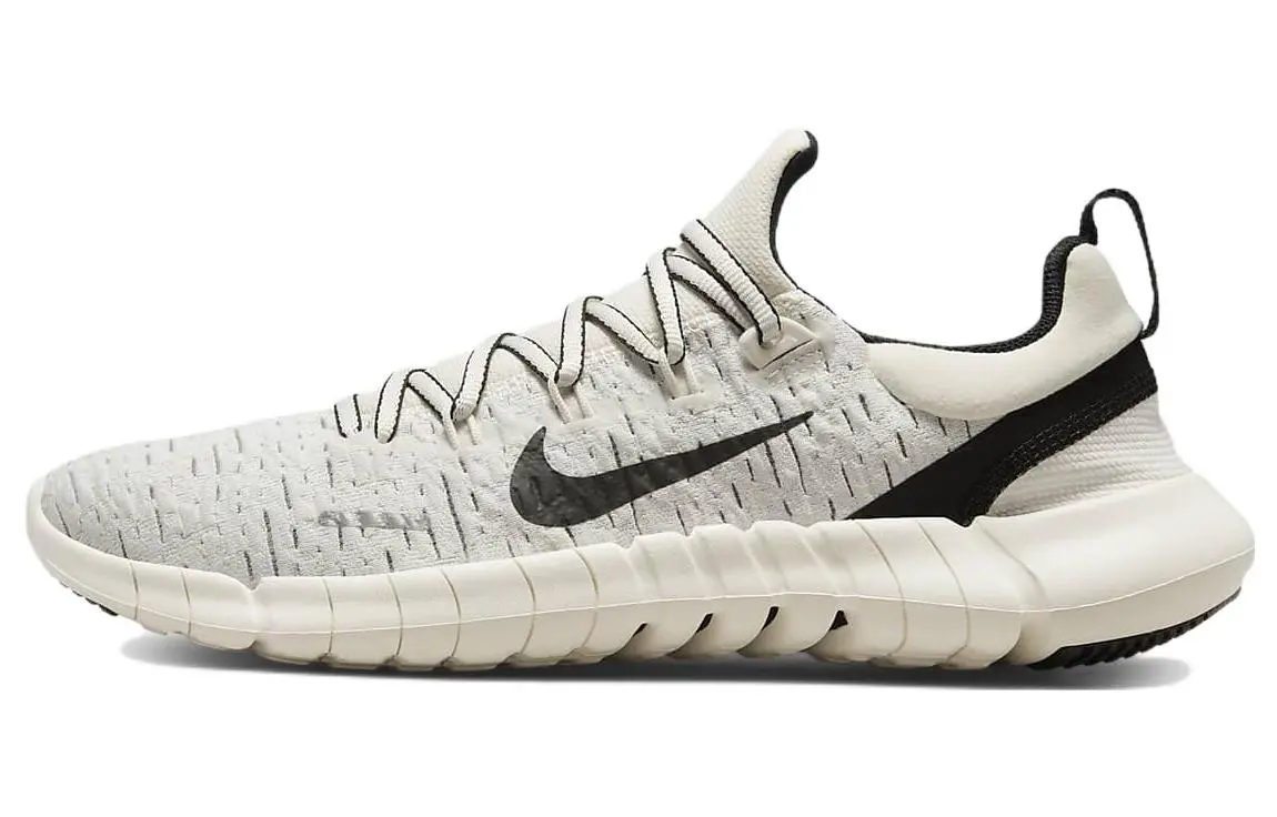 Nike Free RN 5.0 Recyclable Material Fabric Low top Casual Long Distance Running Shoes Men's Sail White