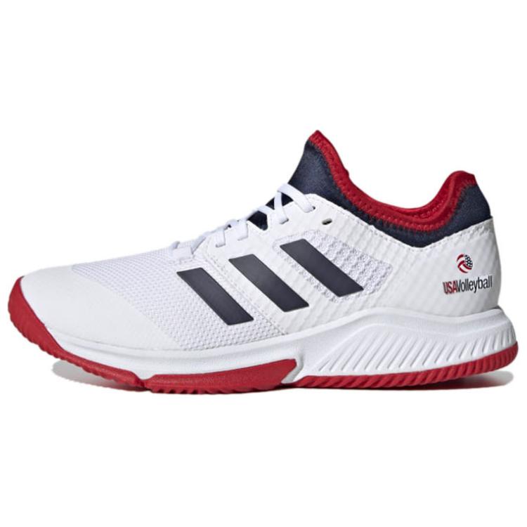 Adidas Court Team Bounce Shoes White/Blue Women's