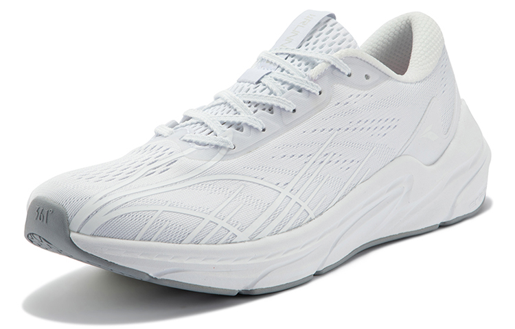 361° Fei Ren Frosty Mist Stretch Running Shoes Men’s White Gray