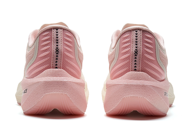 XTEP Integrated Molding 1 Running Shoes Women’s Low Top Ivory Pink/Cherry Blossom Pink