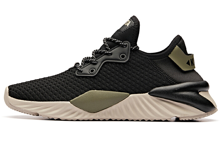 Anta Unruly Series Cushioning Abrasion Resistant Breathable Low top Running Shoes Men's Black Gray