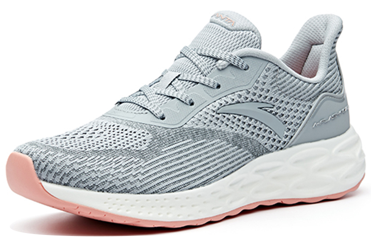 ANTA Running Shoes Women’s Low Top Mist Gray/Dark Gray/Ivory White