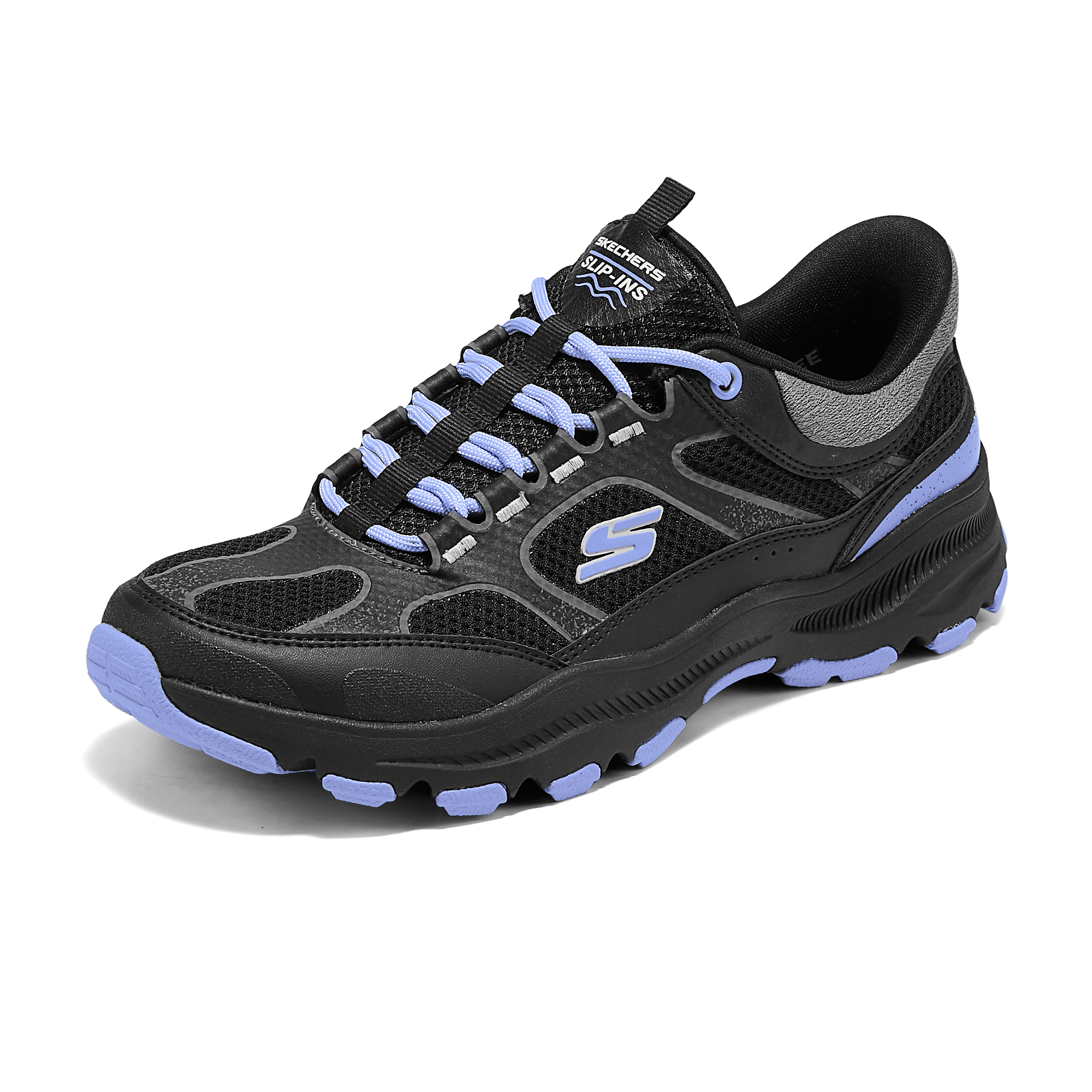 Skechers Abrasion Resistant Low top Casual Shoes Women’s Black Blue