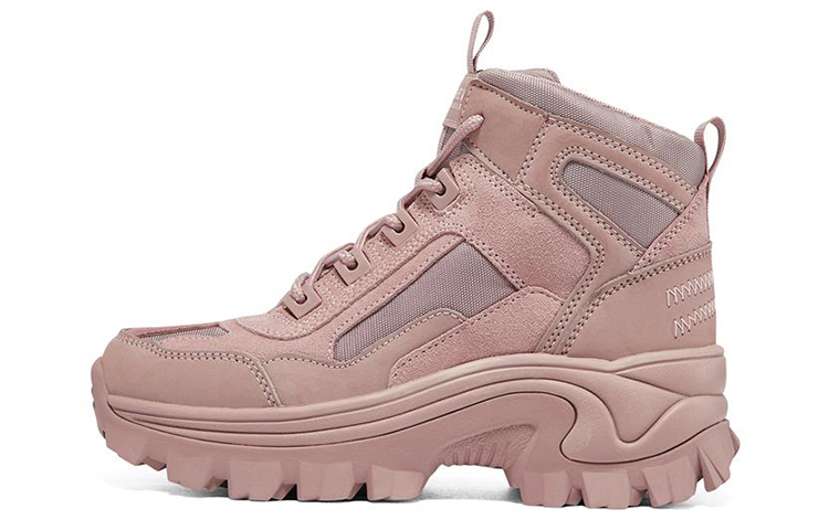 Skechers Street Blo Textile, Leather High top Chunky Sneakers Women's Pale Dogwood