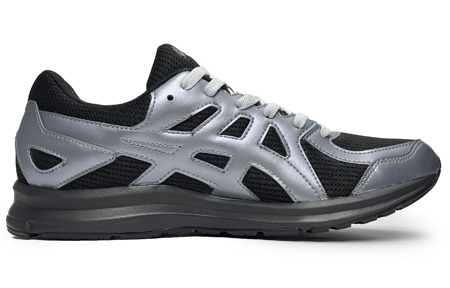 Asics Jog 100 2 Slip Resistant Abrasion Resistant Low top Running Shoes Unisex Black Silver
