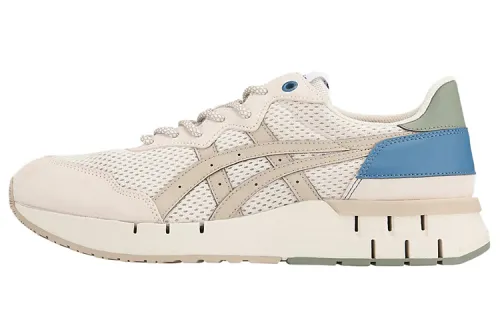 Onitsuka Tiger Rebilac Runner Abrasion Resistant Low top Running Shoes Unisex Beige Blue