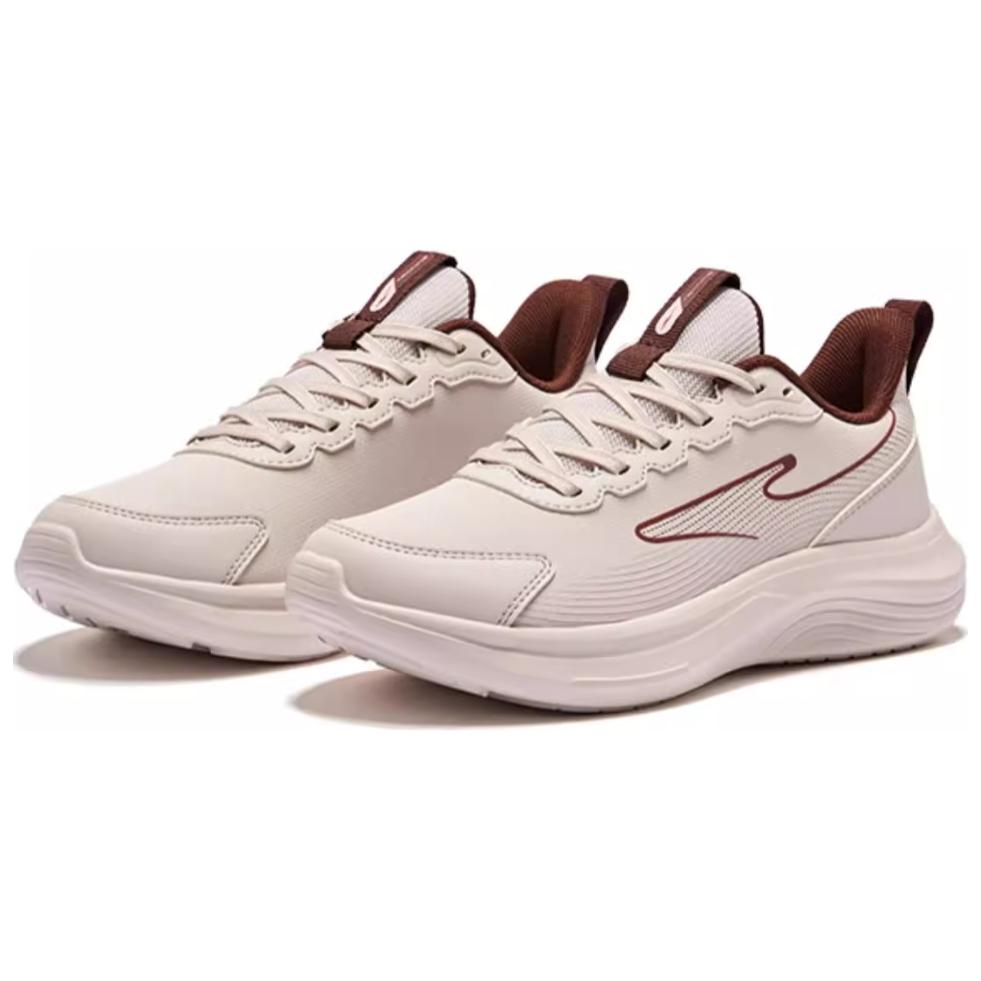 Erke Slip Resistant Abrasion Resistant Low top Running Shoes Women’s Beige Brown