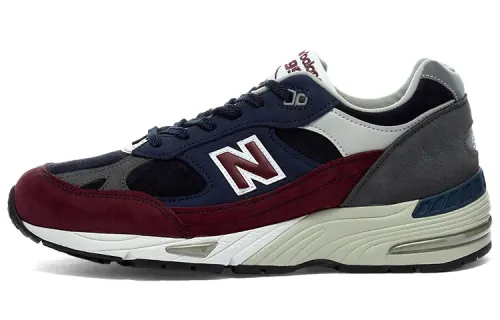 991 New Balance Made in England 'Navy Burgundy'