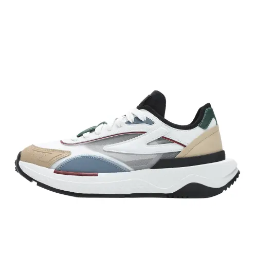 FILA PIONIERE Synthetic Leather Abrasion Resistant Low top Casual City Commuting Running Shoes Men's Beige Yellow