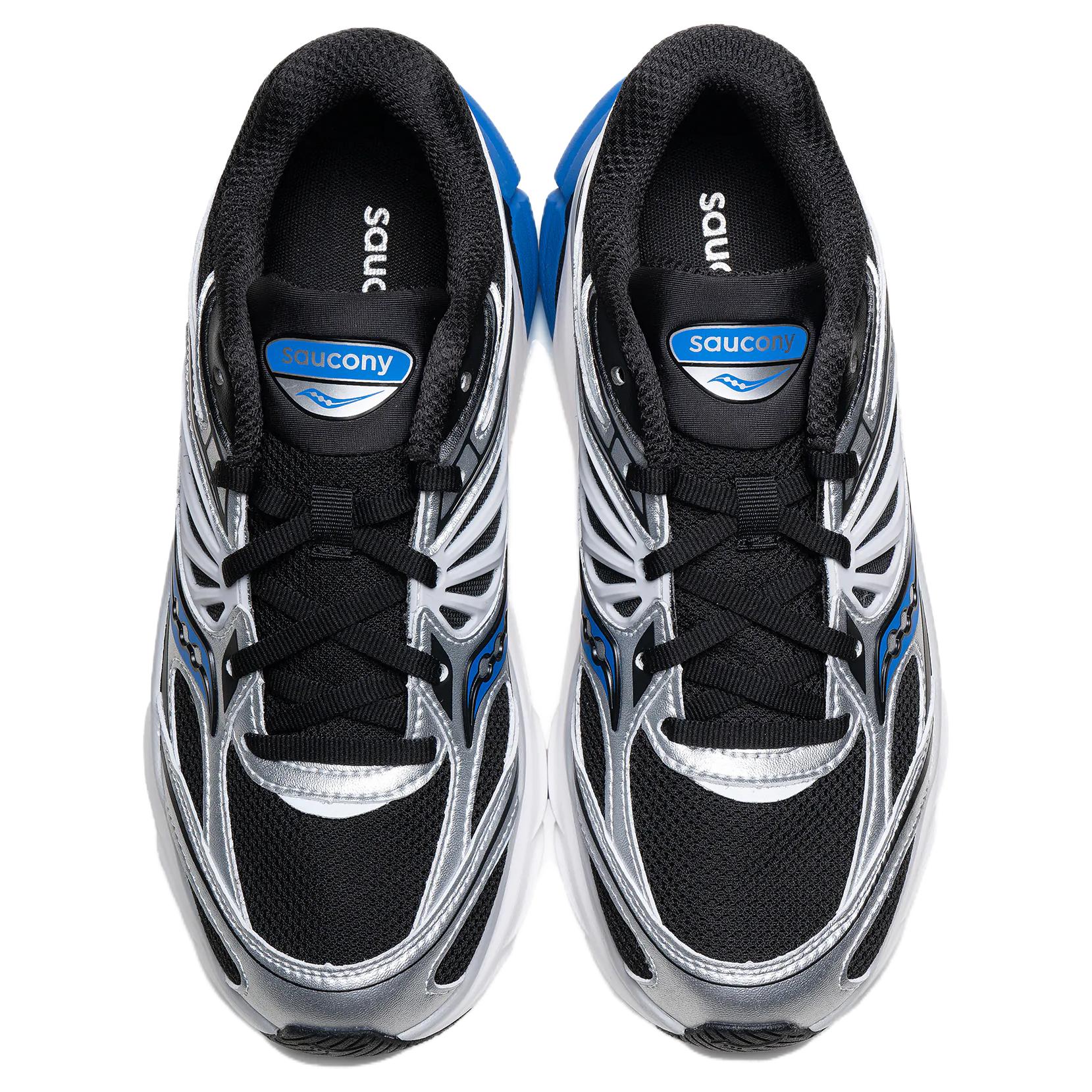 Saucony GUARD Guardian Slip Resistant Abrasion Resistant Low top Casual Running Shoes Unisex Silver Black