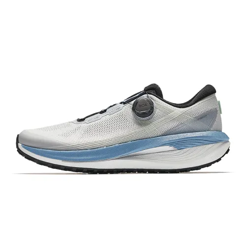 Anta Champion All Weather Collection Cushioning Slip Resistant Low top Casual Running Shoes Men's Gray Blue