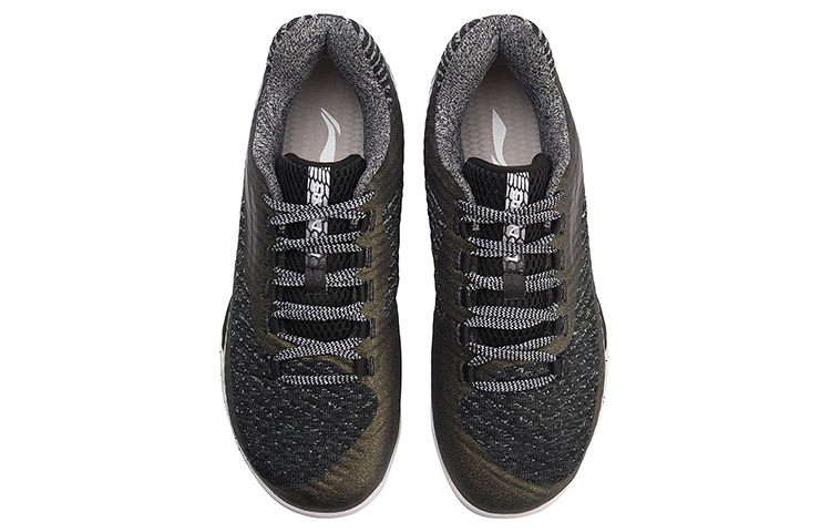 Li Ning Avant Garde Cushioning Rebound Low top Running Shoes Unisex Black Green