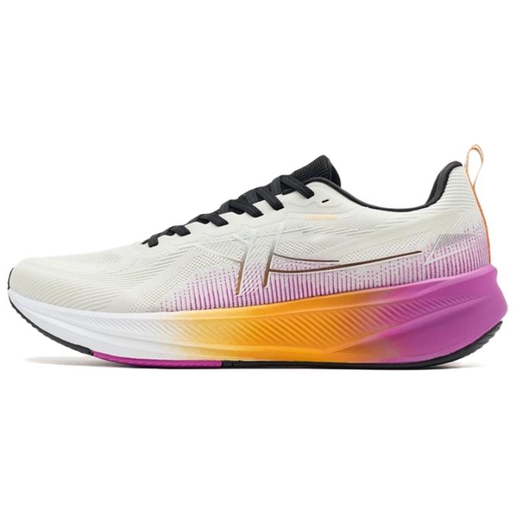 XTEP 6.0 Speed Cushioning Slip Resistant Breathable Low top Casual Running Shoes Men’s Sail White Fuchsia
