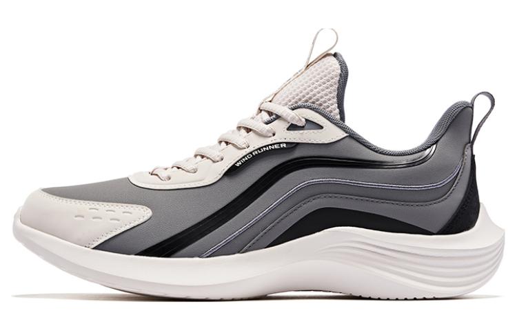 QIAODAN Light Cloud Cushioning Lightweight Cushioning Lightweight Low top Running Shoes Men’s Black Gray