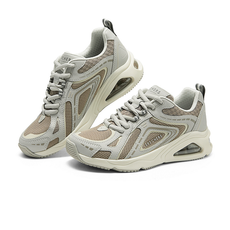 Skechers Tres Air Uno Abrasion Resistant Low top Running Shoes Women’s Taupe
