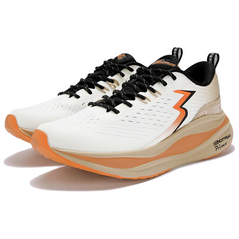361° Cushioning Abrasion Resistant Breathable Slip Resistant Low top Running Shoes Men’s White Orange
