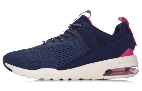 Li Ning Half Length Air Cushion Cushioning Low top Running Shoes Women's Blue Pink