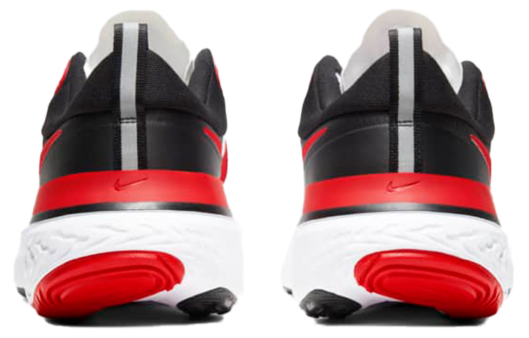 Мужские кроссовки Nike React Miler 1 (бело-красно-черные) — фото 5