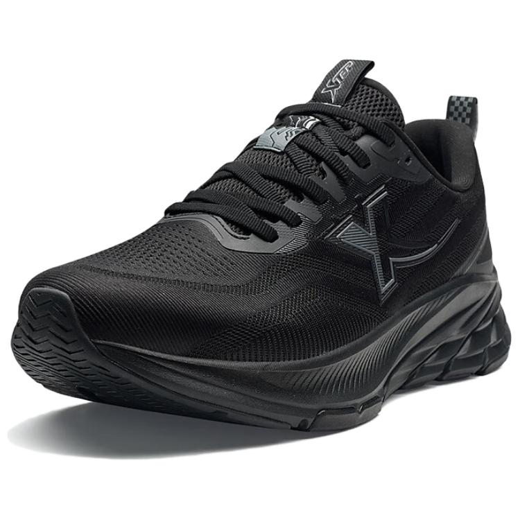 XTEP Cushioning Breathable Lightweight Low top City Commuting Running Shoes Men’s Black