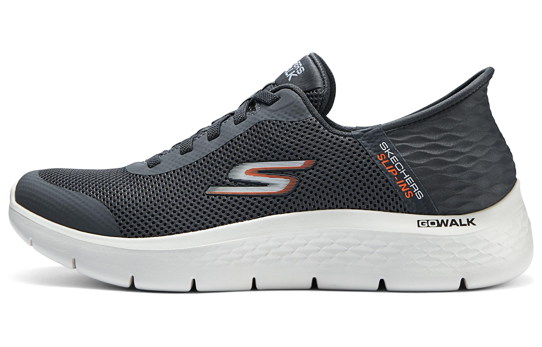 Мужские слипоны Skechers Go Walk Flex (серые)