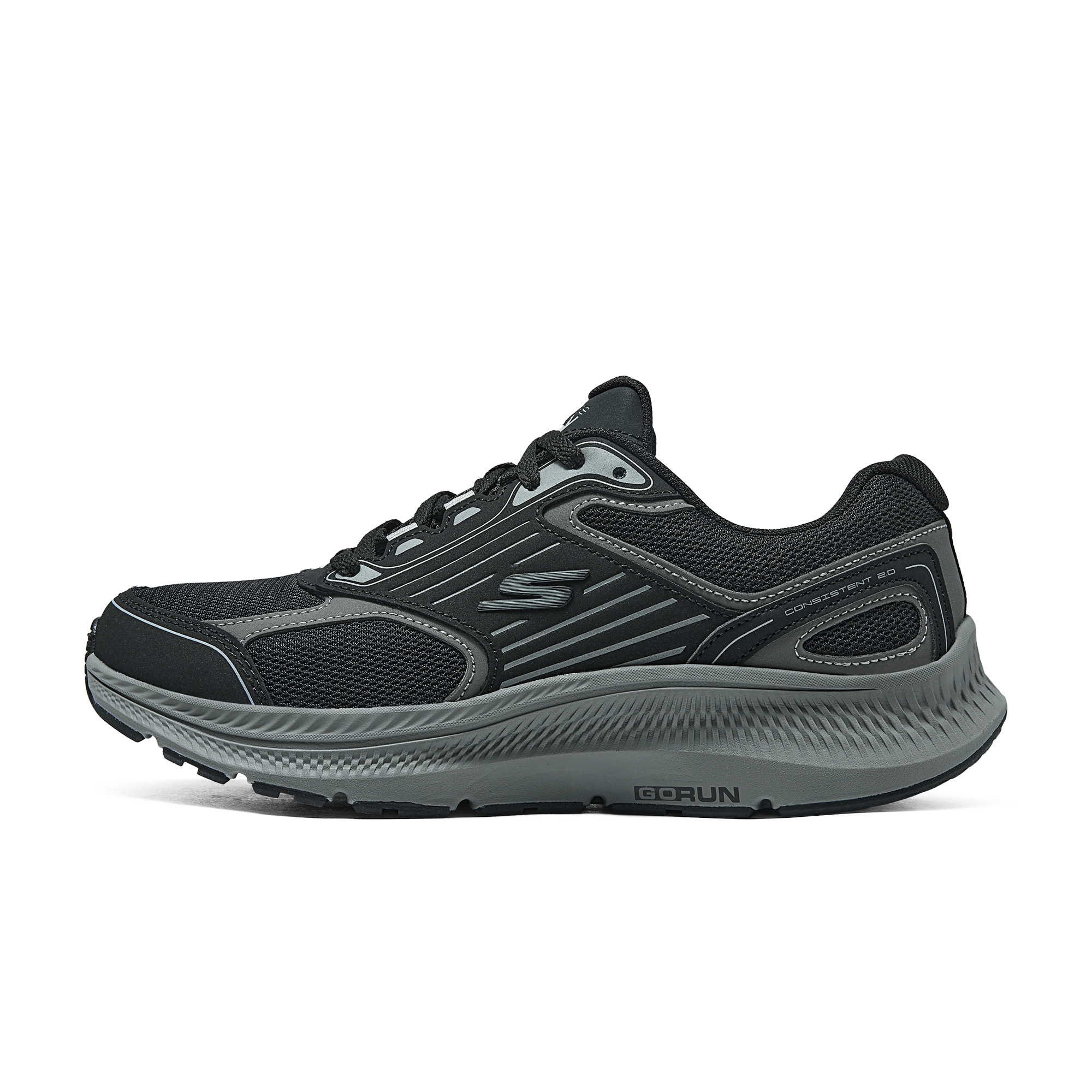 Skechers Go Run Consistent 2.0 Rebound Low top Running Shoes Men’s Black Gray