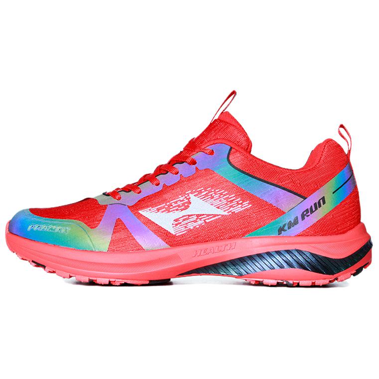HEALTH Cushioning Slip Resistant Abrasion Resistant Low top Running Shoes Unisex Red Black