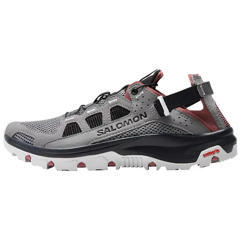 SALOMON Techamphibian 5 Comfortable Round Toe Outdoor Shoes Women's Medium Gray