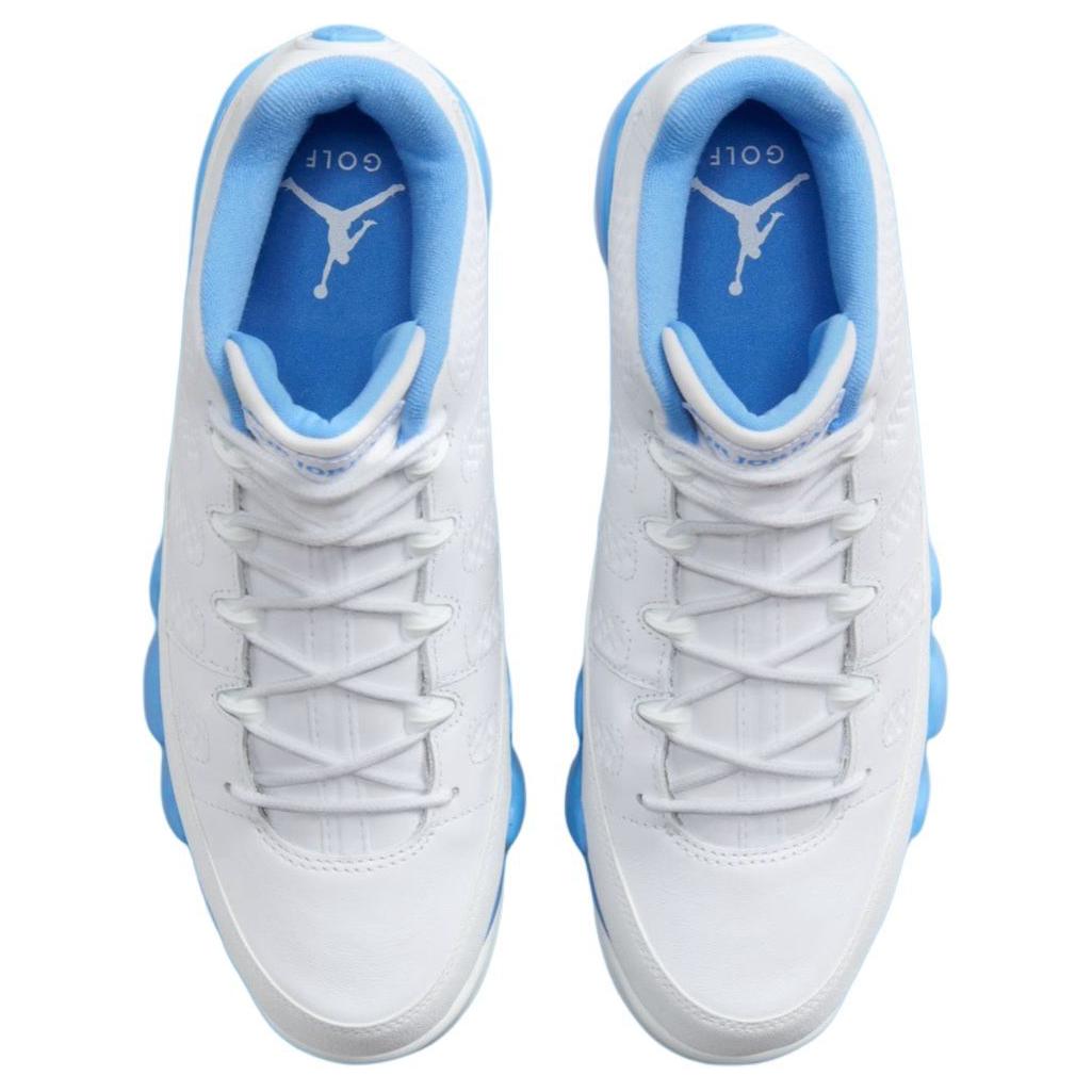 Jordan 9 Retro Low Golf White University Blue