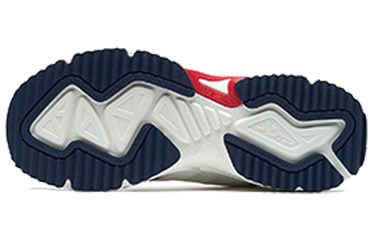 XTEP Cushioning Slip Resistant Abrasion Resistant Low top Running Shoes Men's White Blue Red